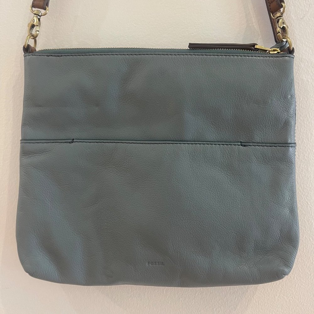 Fossil Fiona Large Crossbody Steel Blue